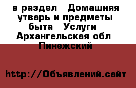  в раздел : Домашняя утварь и предметы быта » Услуги . Архангельская обл.,Пинежский 